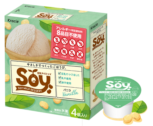 Kracie Soy バニラ マルチパック（ 4 個入）